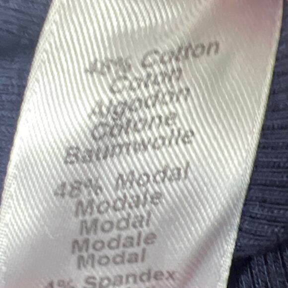 Michael Stars Plus Size Hope Midi Dress Ultra Rib Admiral Blue 2X NWT Stretchy - Picture 6 of 9